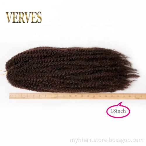Curly 18 inch 30 strands/pack ombre Synthetic Crochet Marly Braids Hair extensions Afro Kinky Braiding Hair